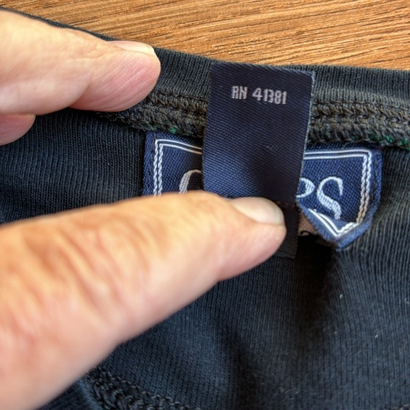 Chaps Classics, long sleeve green/black checkered pull over casual top. Size 1X - Picture 13 of 17